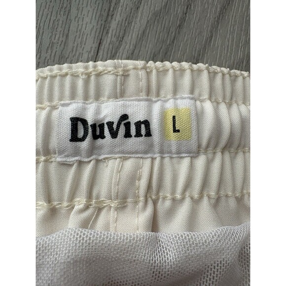 Duvin Swim Trunks Mens Size Large 4” Beach Volleyball Swimsuit Lined Drawstring - Picture 7 of 14